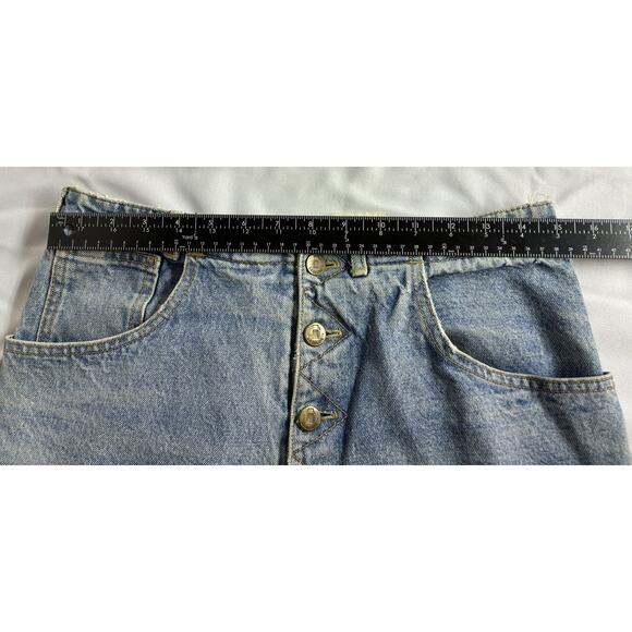 Gasoline Vintage Distressed Denim Button-Fly Cutoff Shorts Women's SIZE 30W - Picture 13 of 13